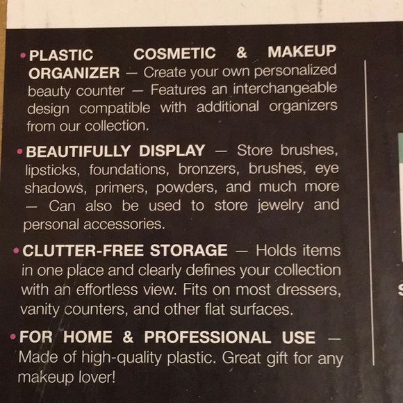 πNWTπSORBUS COSMETICS ORGANIZER, PURPLE, SEE DETAILS IN PICTURES - Picture 5 of 7